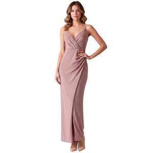 Glitter Pink High Slit Formal Gown Dress NWT Size Medium Prom Party Black Tie